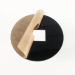 Acrylic Circle With Square Center Cut-out - 1/8" Thick